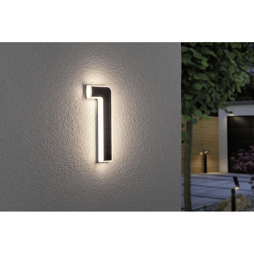 Paulmann 79842 - LED/0,2W IP44 Solar verlicht huisnummer 1,2V 1500 mAh