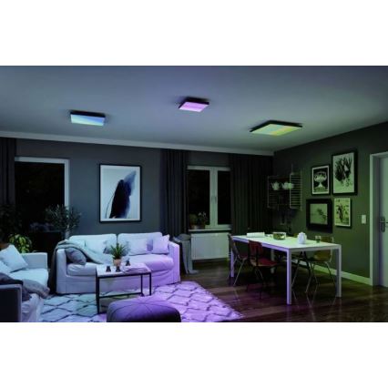 Paulmann 79909 - LED/31W RGBW Dimbaar plafondlamp VELORA 230V 3000-6500K + afstandsbediening