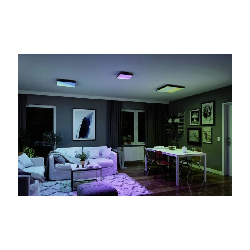 Paulmann 79909 - LED/31W RGBW Dimbare plafondlamp VELORA 230V 3000-6500K + afstandsbediening