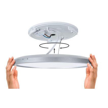 Paulmann 79920 - LED/11,2W dimbaar paneel ATRIA 230V 3000K 19x19 cm zwart