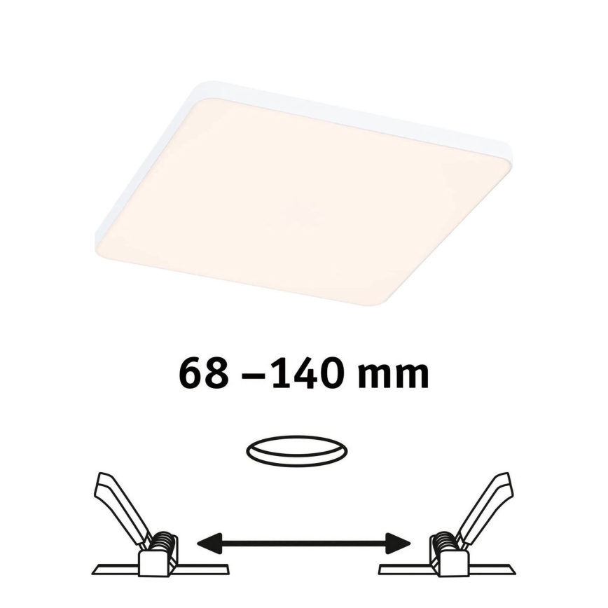 Paulmann 79948 - Luminaire encastré LED VARIFIT 12 W pour salle de bains, IP44, dimmable, 230 V