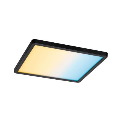 Paulmann 79967 - LED/16W IP44 plafonnier encastré dimmable pour salle de bains AREO 230V 23x23 cm noir