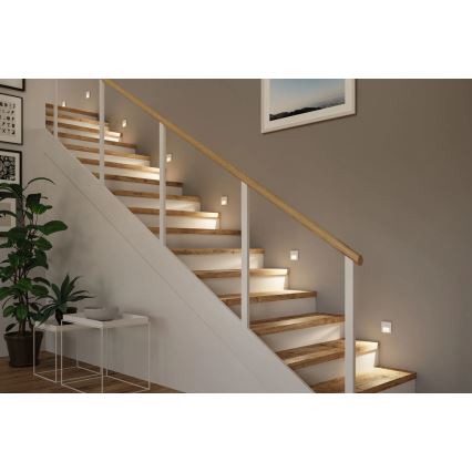 Paulmann 79999 - LED/1W Traplamp TSARO 230V Follow/wit