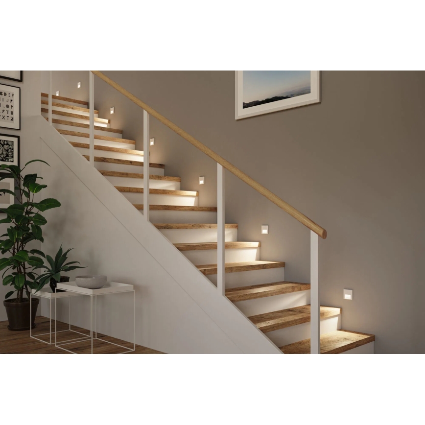 Paulmann 79999 - LED/1W Traplamp TSARO 230V Follow/wit