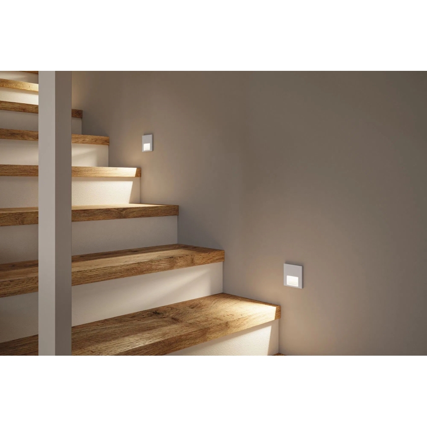 Paulmann 80000 - LED/1W Traplamp TSARO 230V Follow/mat chroom