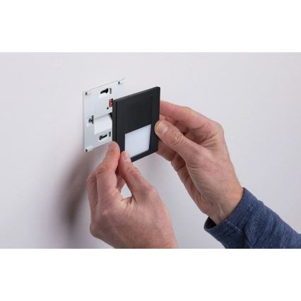 Paulmann 80001 - LED/1W Traplamp TSARO 230V Follow/zwart