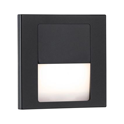 Paulmann 80001 - LED/1W Traplamp TSARO 230V Follow/zwart