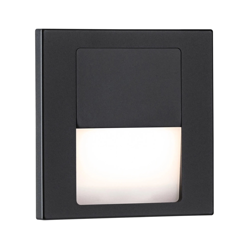 Paulmann 80001 - LED/1W Traplamp TSARO 230V Follow/zwart