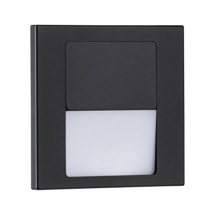Paulmann 80001 - LED/1W Traplamp TSARO 230V Follow/zwart
