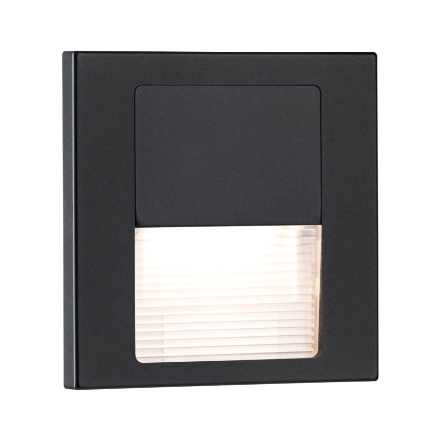 Paulmann 80001 - LED/1W Traplamp TSARO 230V Follow/zwart