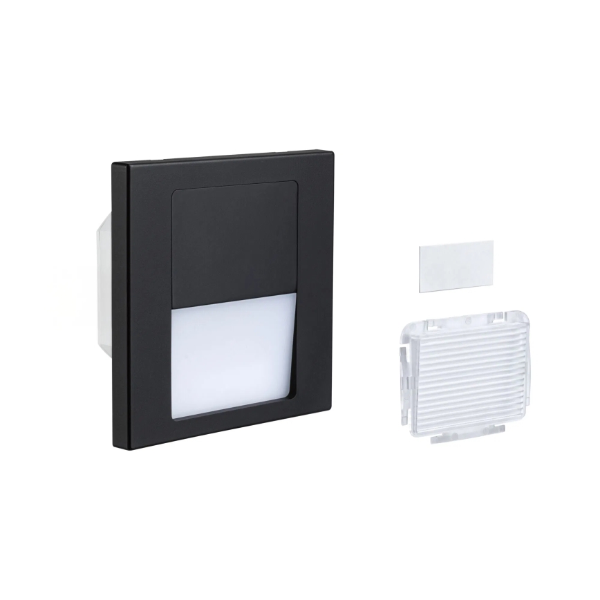 Paulmann 80001 - LED/1W Traplamp TSARO 230V Follow/zwart