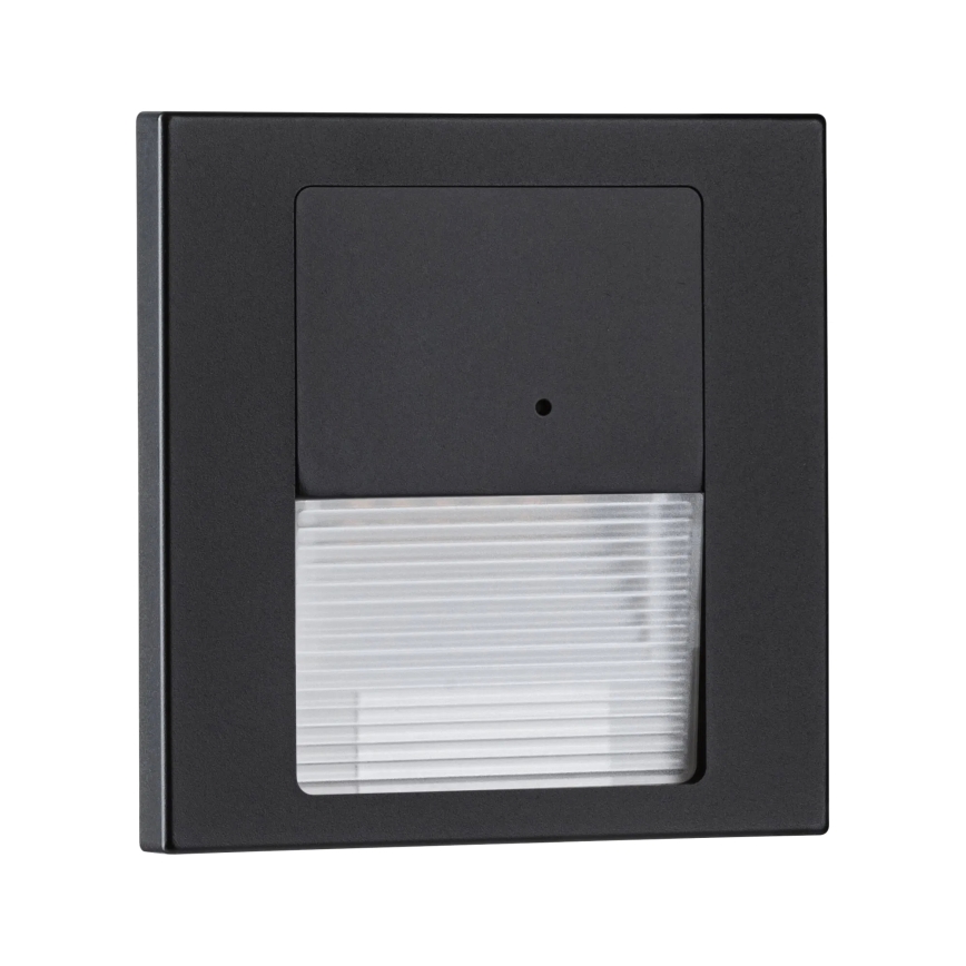 Paulmann 80004 - LED/1W Trapverlichting met sensor TSARO 230V Lood/zwart