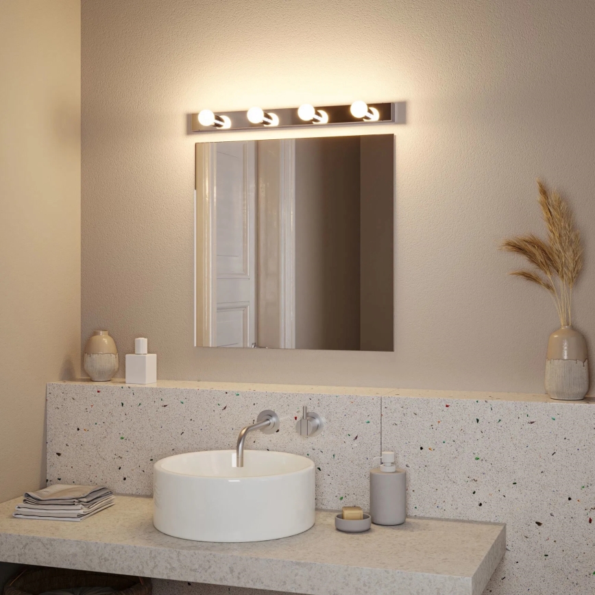 Paulmann 80098 - 4xE14/40W IP44 Éclairage de miroir salle de bain REGULA 230V chrome brillant