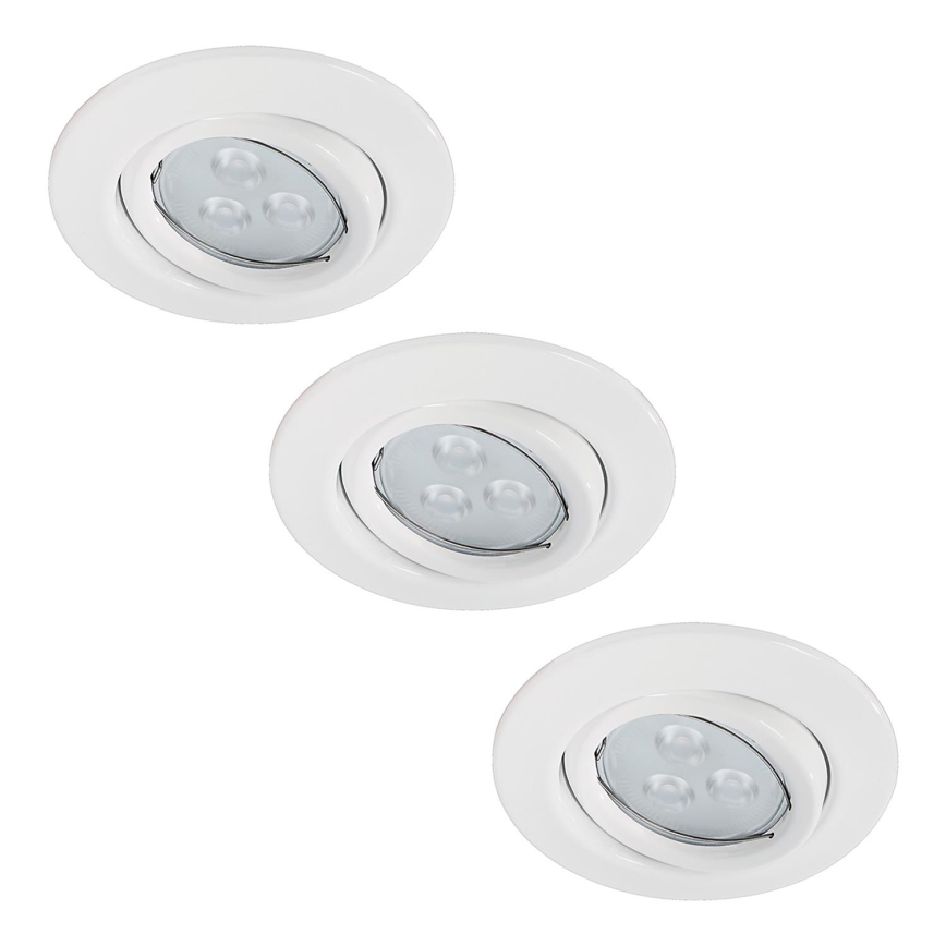 Paulmann 92027 - SET 3x LED-GU10/3,5W Spot encastrable QUALITY LINE