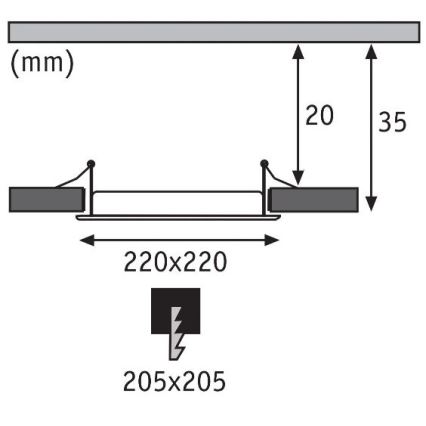 Paulmann 92066 - LED/18W IP44 Spot encastrable salle de bain 230V