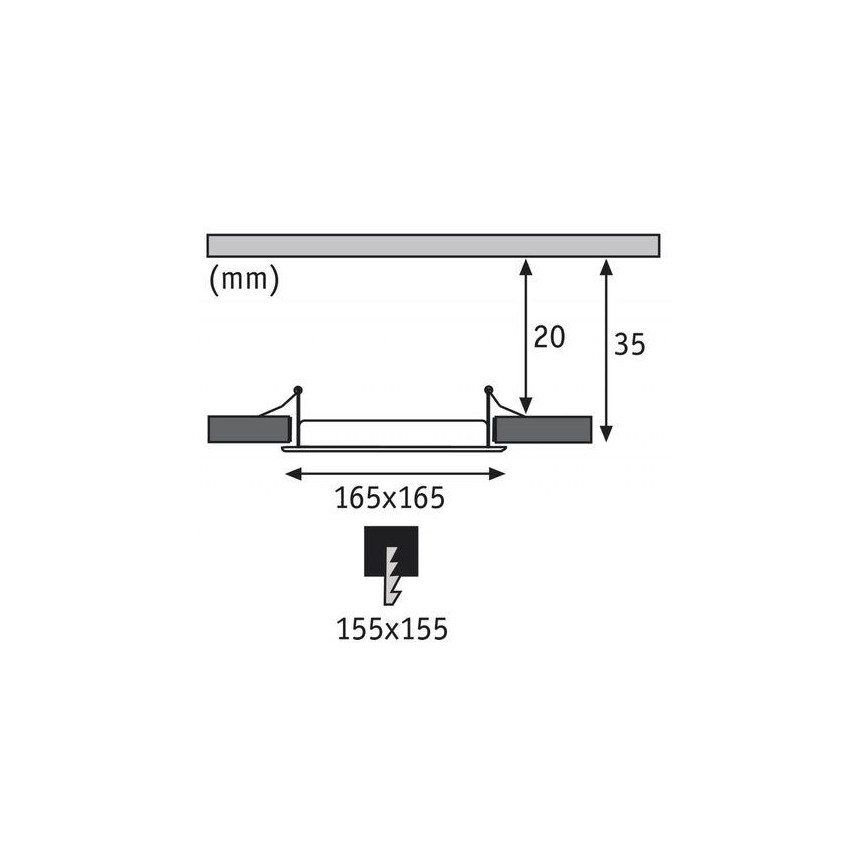 Paulmann 92068 - LED/12W IP44 Spot encastrable salle de bain QUAL 230V 2700K