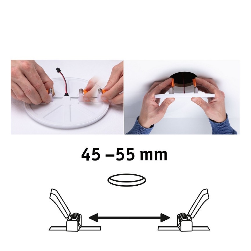 Paulmann 92387 - LED/4,5W IP44 Spot encastrable salle de bain VARIFIT 230V