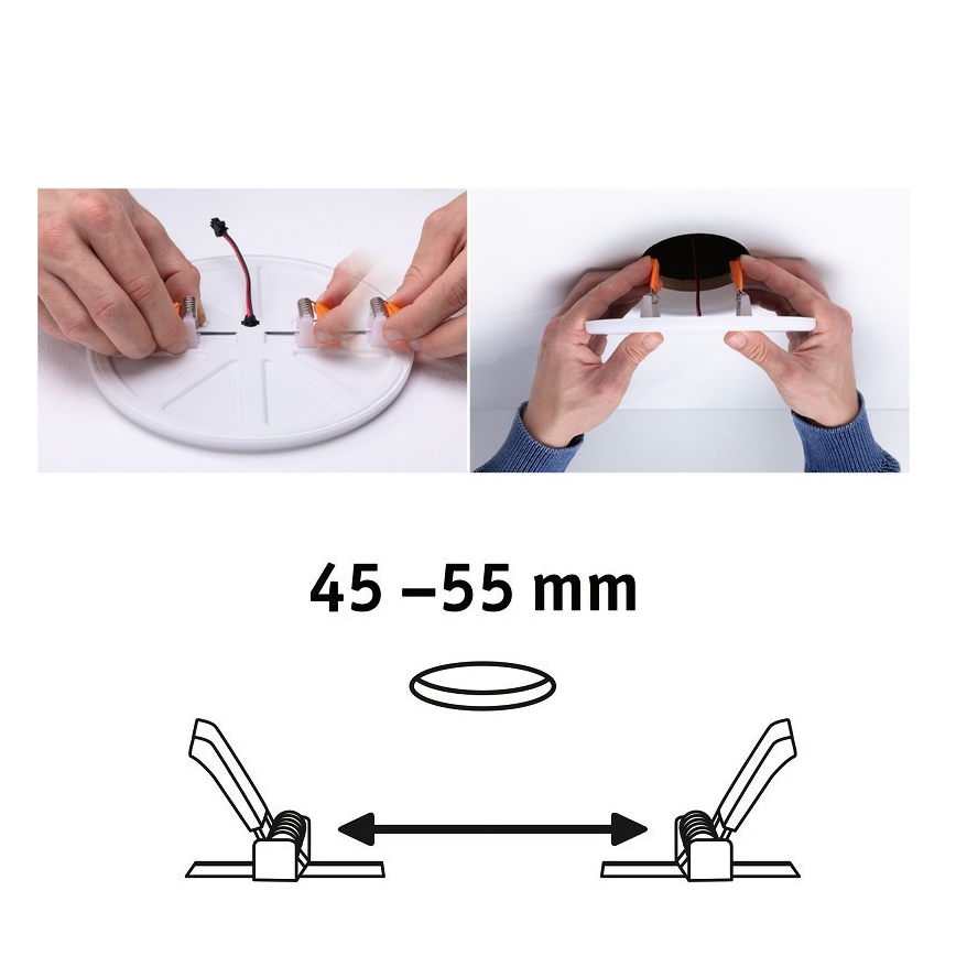 Paulmann 92390 - LED/4,5W IP44 Spot encastrable salle de bain VARIFIT 230V
