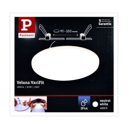 Paulmann 92391 - LED/8,5W IP44 Spot encastrable salle de bain VARIFIT 230V