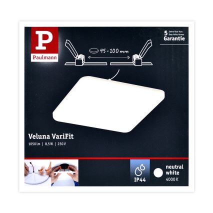 Paulmann 92397 - LED/8,5W IP44 Spot encastrable salle de bain VARIFIT 230V