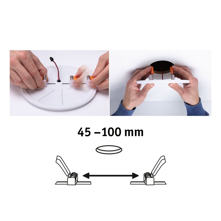 Paulmann 92397 Varifit - LED/8,5W IP44 Badkamer inbouwlamp 230V