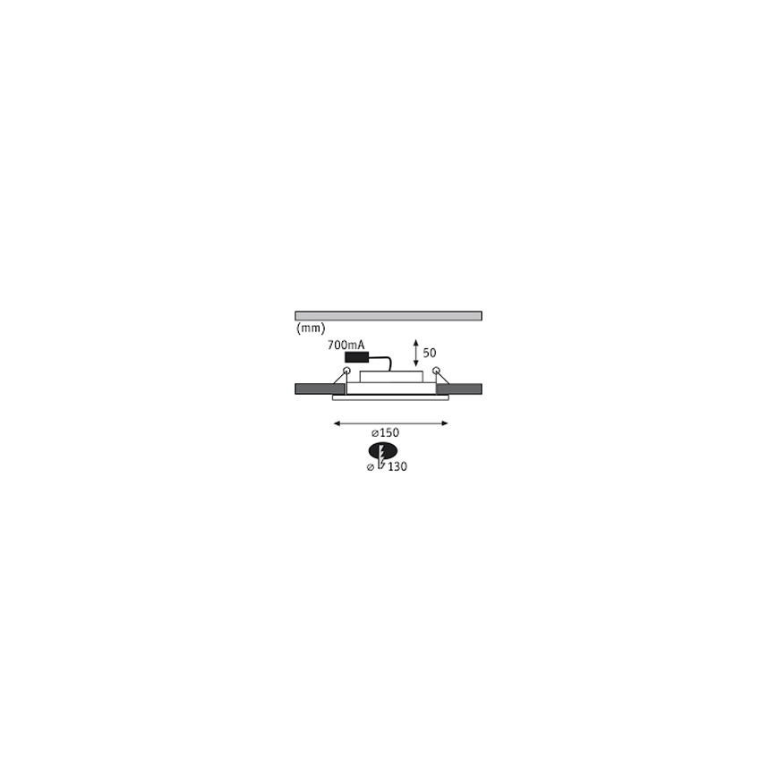 Paulmann 92693 - SET 3xLED/8W Dimbare hangende plafondverlichting PREMIUM LINE 230