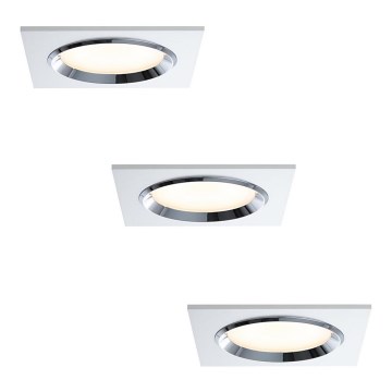 Paulmann 92695 - SET 3xLED/8W Dimbare hangende plafondverlichting DICE 230V