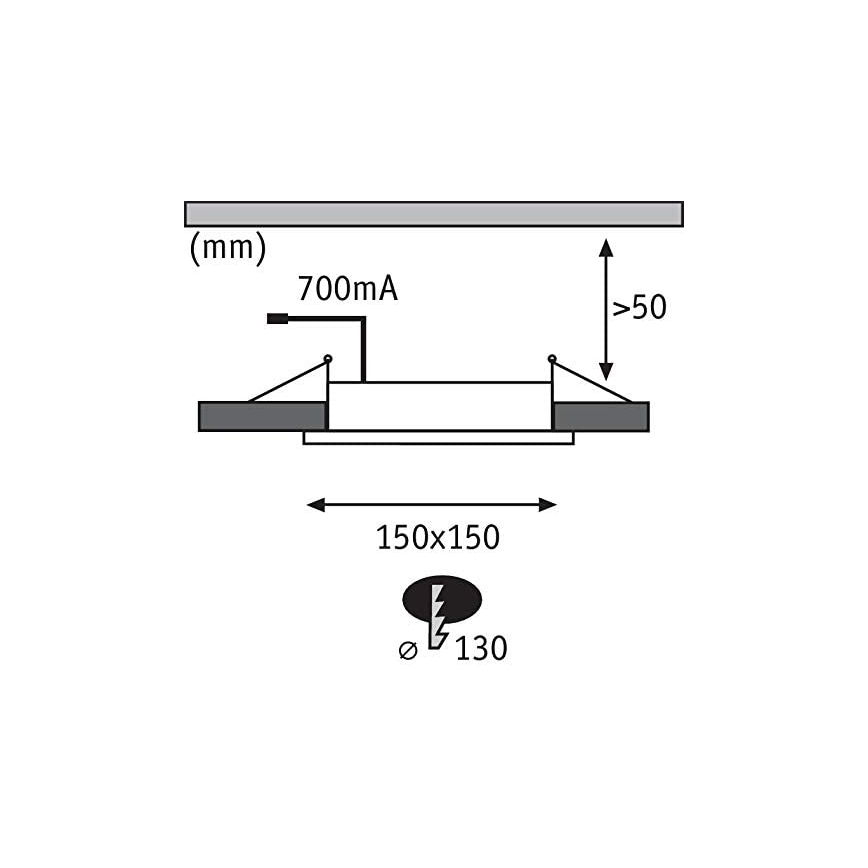 Paulmann 92696 - LOT 3xLED/8W Spot encastrable à intensité variable DICE 230V