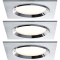 Paulmann 92696 - SET 3xLED/8W Dimbare hangende plafondverlichting DICE 230V