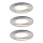 Paulmann 92827 - SET 3xLED/7W IP44 Dimbare en hangende badkamer verlichting COIN 230V
