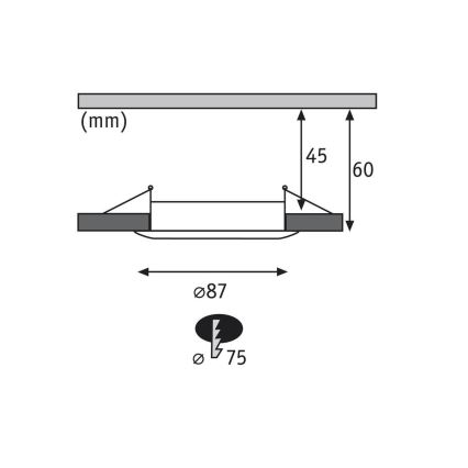 Paulmann 92849 – PACK 3×LED/7W IP65 Dimmable Bathroom Light COIN 230V