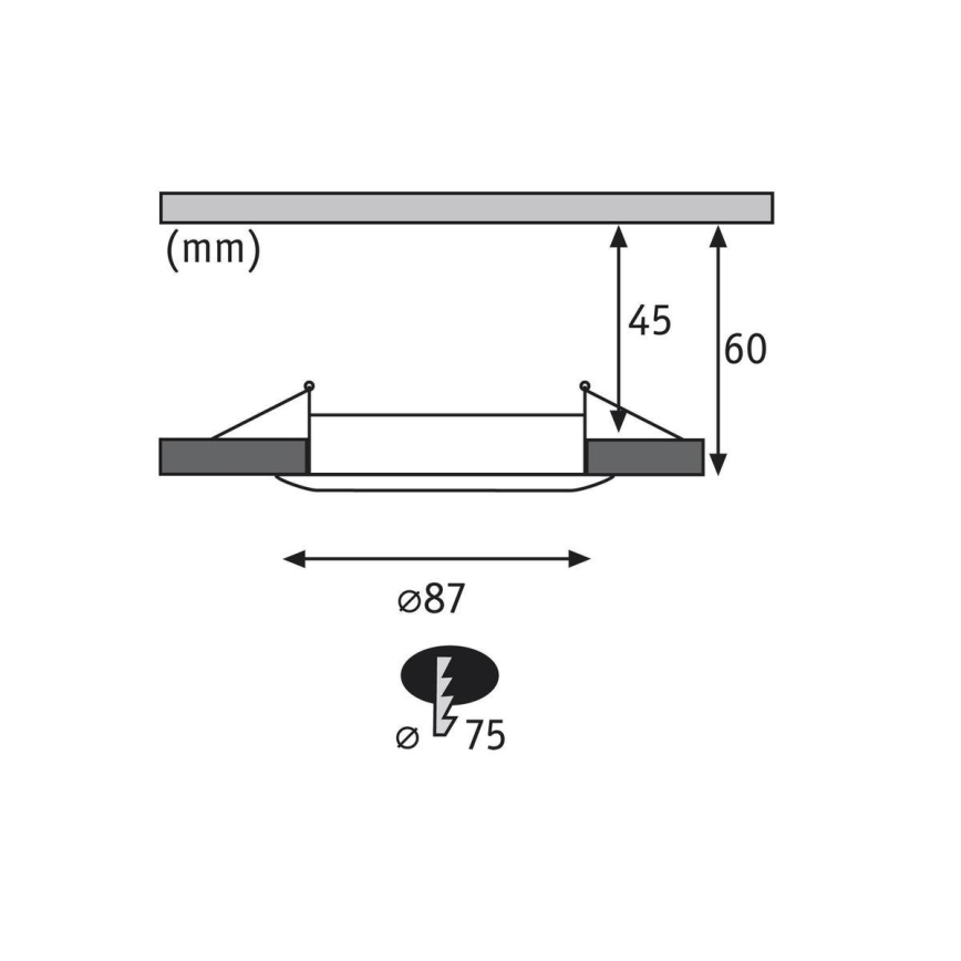 Paulmann 92849 – PACK 3×LED/7W IP65 Dimmable Bathroom Light COIN 230V