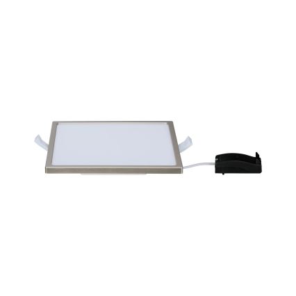 Paulmann 92939 - Plafonnier encastré AREO pour salle de bains LED 11 W dimmable IP44 230V 18 x 18 cm chrome mat