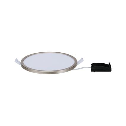 Paulmann 92946 - Plafonnier encastré LED 11 W IP23 pour salle de bains AREO 230 V Ø 18 cm chrome mat