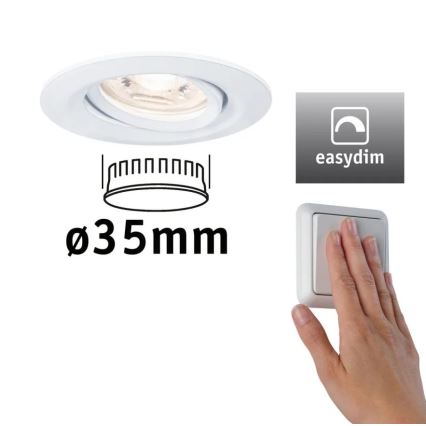 Paulmann 92970 - LED/4,2W IP23 Dimbare en hangende badkamer verlichting COIN 230V