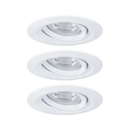 Paulmann 92971 - LOT 3x LED/4,2W IP23 Spot encastrable salle de bain à intensité variable NOVA 230V