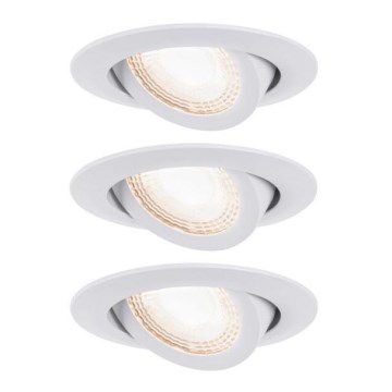 Paulmann 92985 - SET 3xLED/4,8W Dimbare inbouwlamp 230V