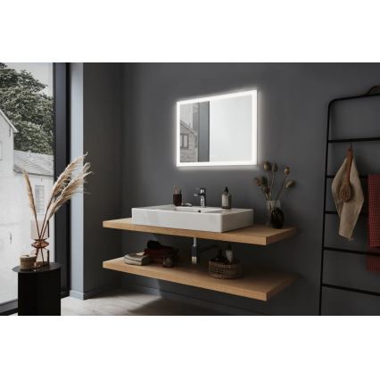 Paulmann 93013 - LED/22W IP44 Dimbaar badkamer verwarmde spiegel met een achtergrondverlichting 230V  2700/4000/6500K