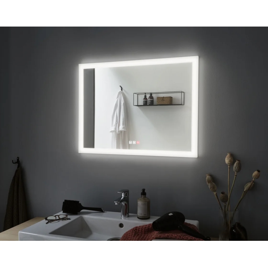 Paulmann 93013 - LED/22W IP44 Dimbaar badkamer verwarmde spiegel met een achtergrondverlichting 230V  2700/4000/6500K