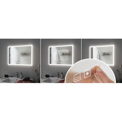 Paulmann 93013 - LED/22W IP44 Dimbaar badkamer verwarmde spiegel met een achtergrondverlichting 230V  2700/4000/6500K