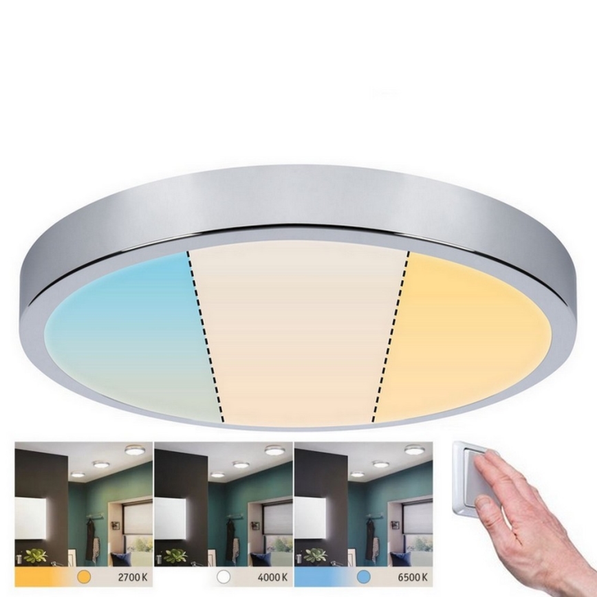 Paulmann 93023 - LED/24W IP44 Badkamer plafondlamp AVIAR 230V 2700/4000/6500K