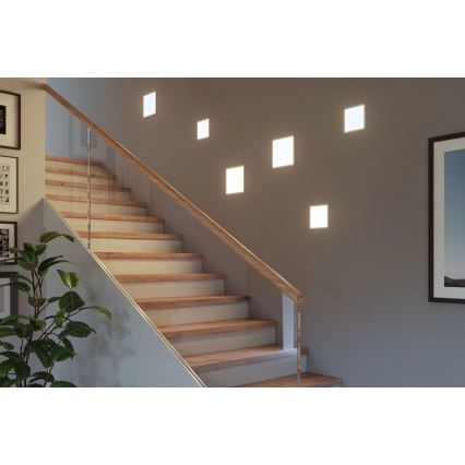 Paulmann 93060 - LED/16W IP44 dimbare inbouwspot voor badkamer AREO 230V 23x23 cm wit