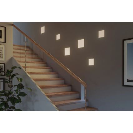 Paulmann 93060 - LED/16W IP44 dimbare inbouwspot voor badkamer AREO 230V 23x23 cm wit