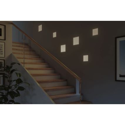 Paulmann 93060 - LED/16W IP44 dimbare inbouwspot voor badkamer AREO 230V 23x23 cm wit