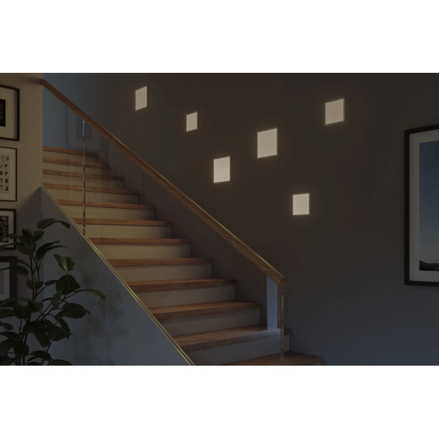 Paulmann 93060 - LED/16W IP44 dimbare inbouwspot voor badkamer AREO 230V 23x23 cm wit