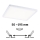 Paulmann 93060 - LED/16W IP44 dimbare inbouwspot voor badkamer AREO 230V 23x23 cm wit