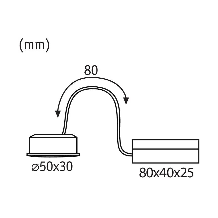 Paulmann 93078 - LED/6W Module à intensité variable NOVA 230V 2700K