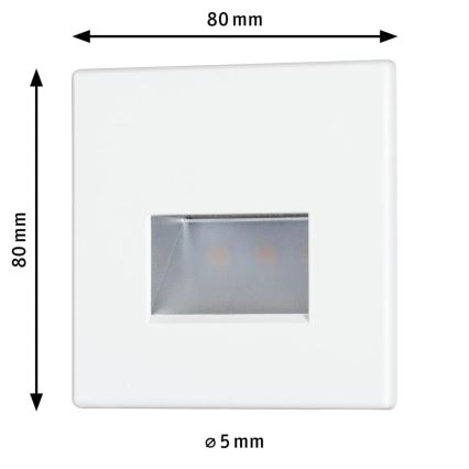 Paulmann 93093 - LED/1,2W Traplamp EDGE 230V
