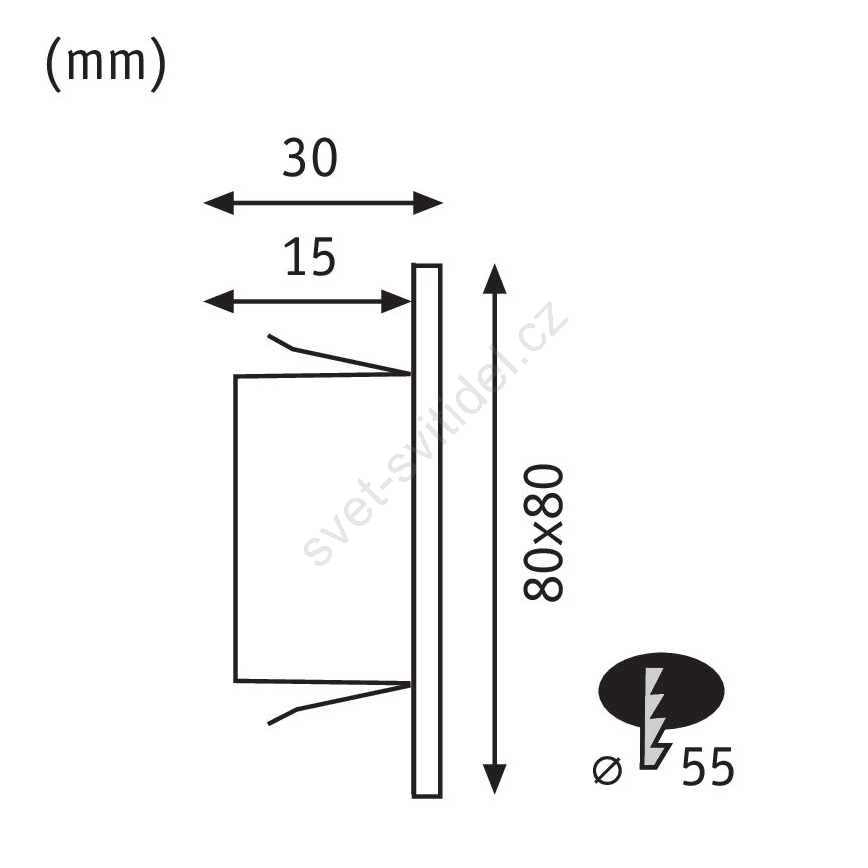 Paulmann 93094 - LED/1,2W Traplamp EDGE 230V
