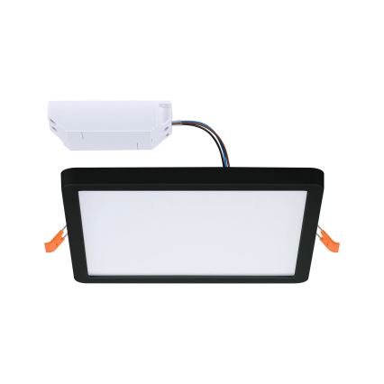 Paulmann 93101 - LED/13W IP44 Inbouwarmatuur voor badkamer AREO 230V 2000/3000/4000K 17,5x17,5 cm zwart